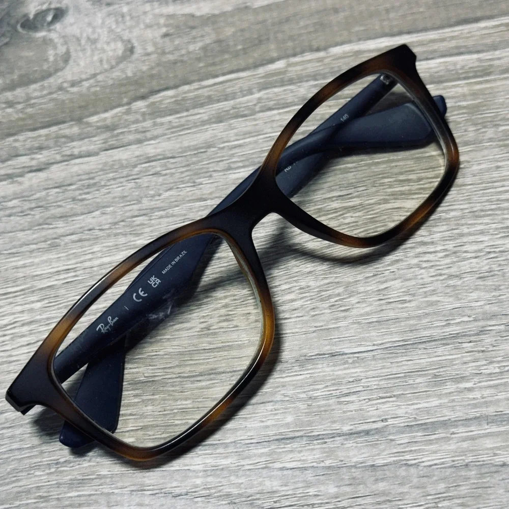 Ray-Ban RB7047 5574 Sunglasses Frames Only 54-17-140 Brown Clear Square